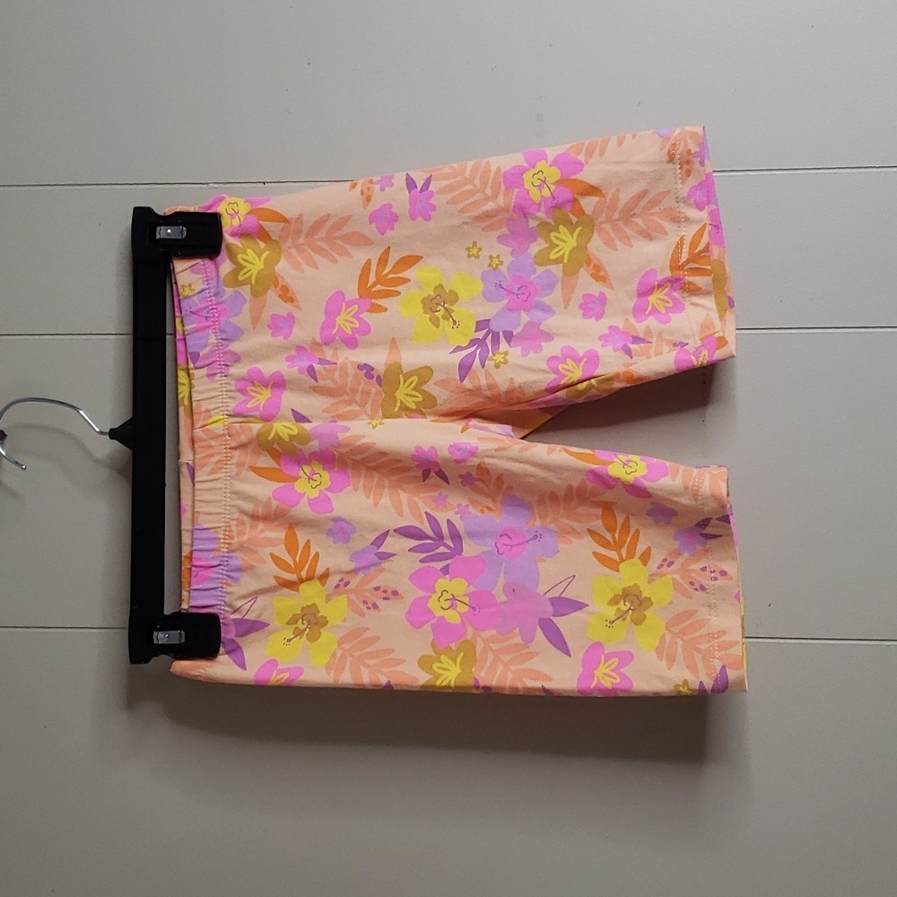 Girls Cat & Jack Tropical Floral Stretch Kneen Capri  (10/12)
